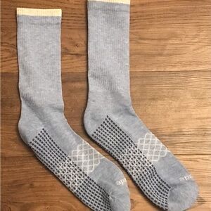 Well worn Light baby blue crew socks used socks